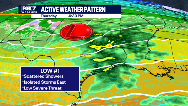 Austin weather: Storms possible later this week