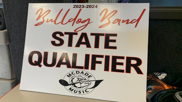 McDade High School marching band qualifies for UIL state contest