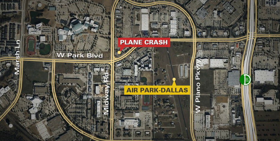 Plano plane crash: Pilot killed in fiery crash at shopping center