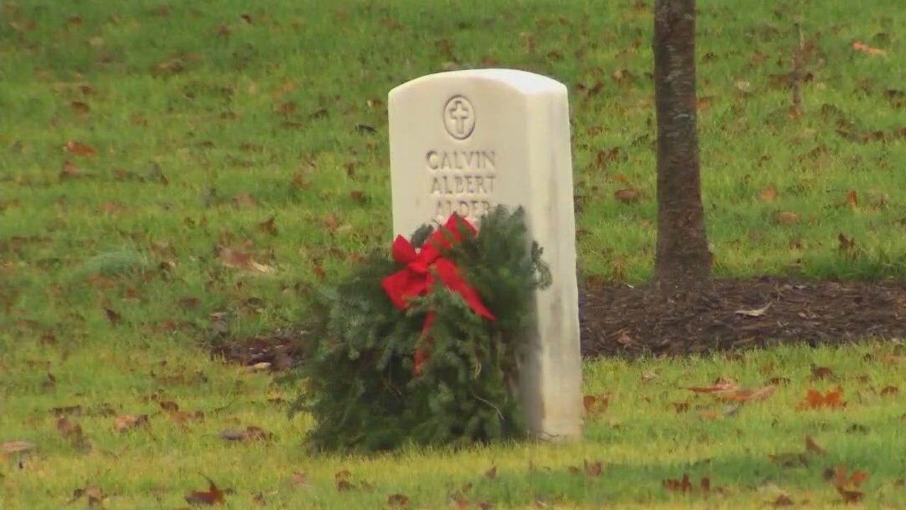 华盛顿特区的Wreaths Across America将在本周末向士兵墓地敬献花圈