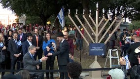 Celebrating Hanukkah and showing support for Jewish community