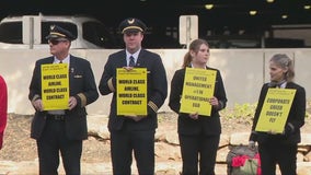 Flight attendants protest at Austin-Bergstrom International Airport