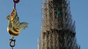 Notre Dame Cathedral spire gets golden rooster back: see the photos