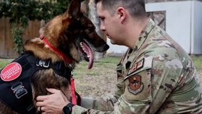 Dog that served our nation is reunited with its former Air Force handler: 'It's been a blessing'