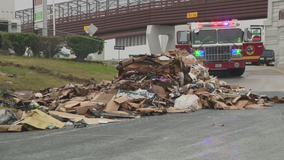 Garbage dumped on northeast Austin street after trash truck fire: AFD