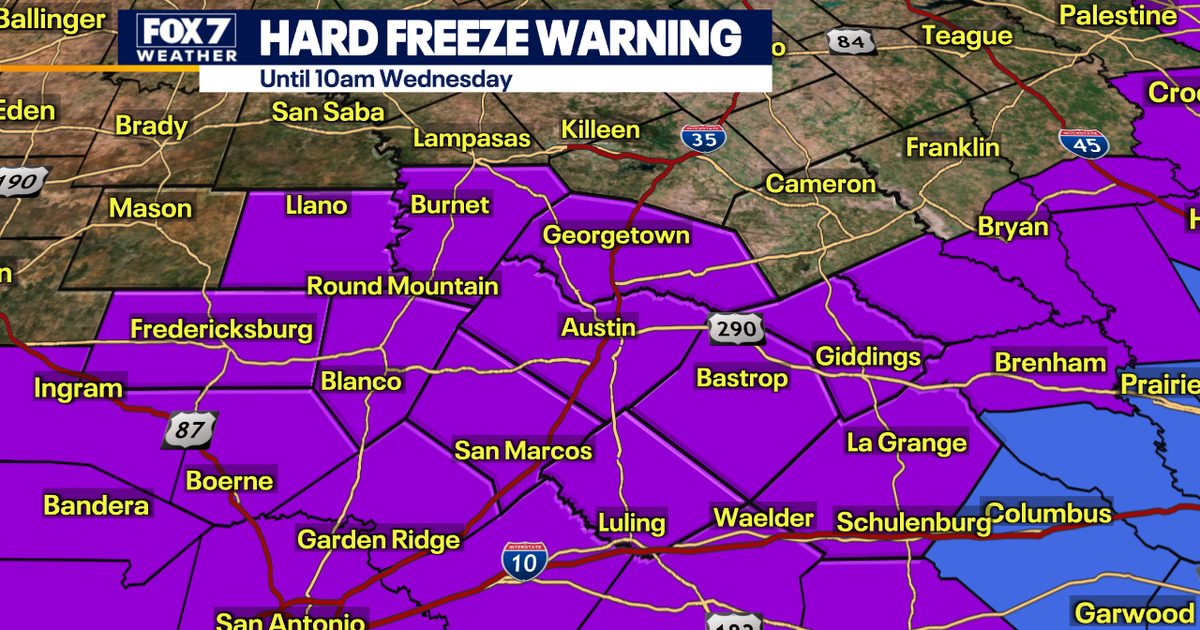 Austin weather: Winter Storm Warning issued for parts of Central Texas ...