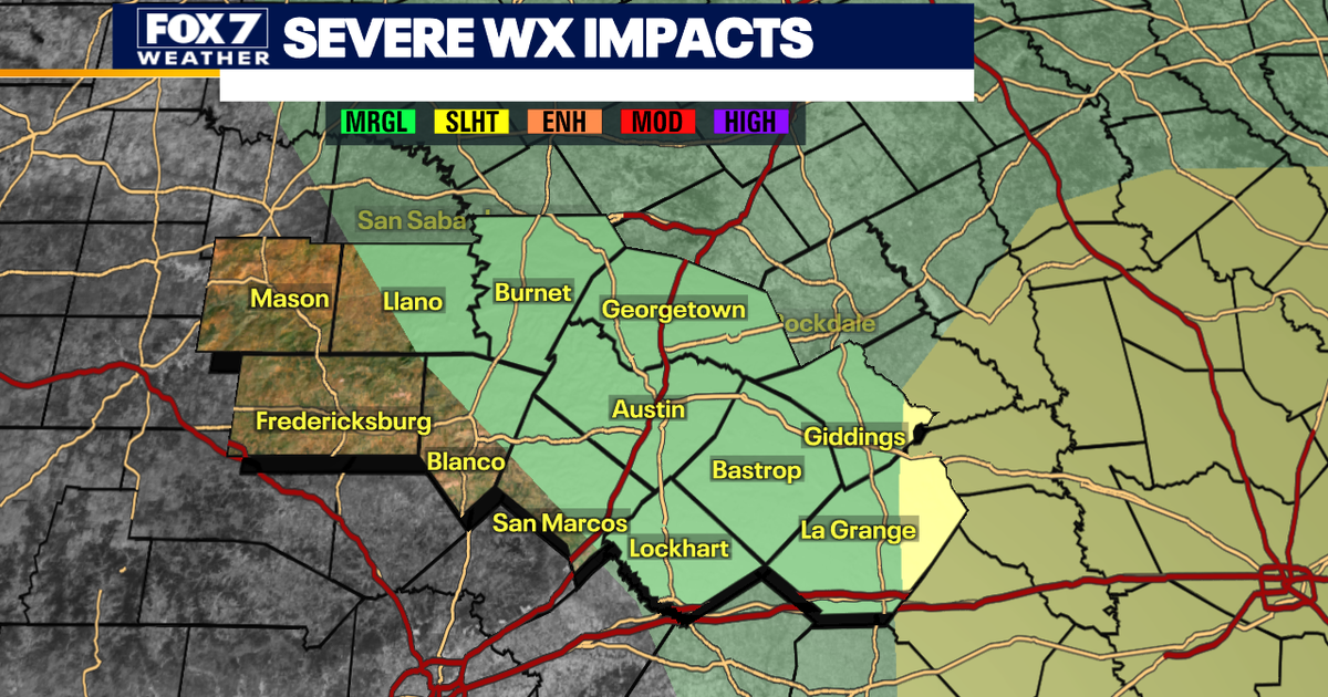 Austin weather: Severe storms, damaging winds possible Monday | FOX 7 ...