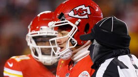Patrick Mahomes' helmet 'did its job' after shattering in frigid game, manufacturer says
