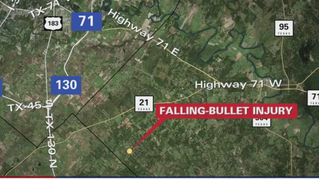 Man hit by New Year's celebratory gunfire in Bastrop County: sheriff