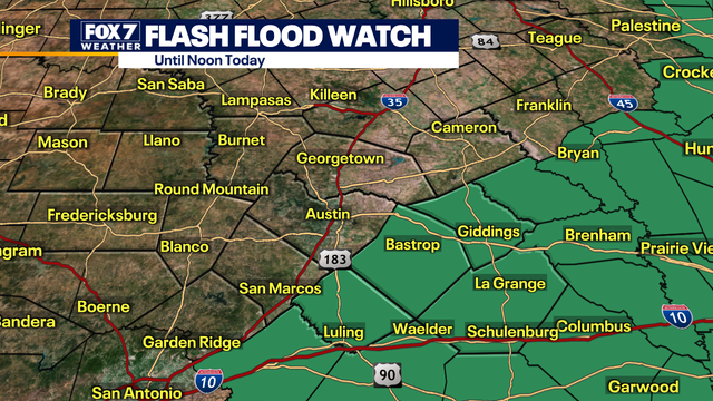 Austin weather: Flood Warning issued for some parts of Central Texas