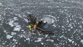 Watch: Michigan deputies perform ice rescue to save trapped ATV rider