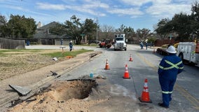 Homes evacuated after gas main break in Northwest Austin