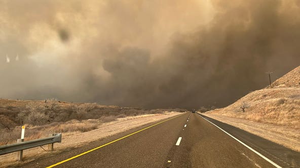 Rapidly expanding wildfires in the Texas Panhandle prompt evacuations