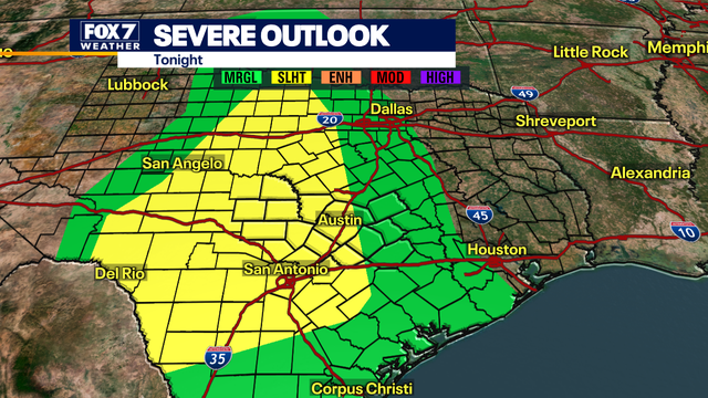 Austin weather: Severe thunderstorm watch issued for parts of Central Texas