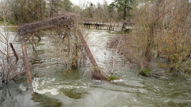 Century-old 'Bonnie and Clyde' bridge in Texas washed away by flooded San Jacinto River