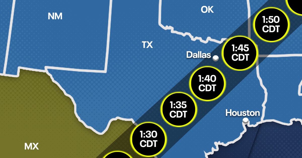2024 Eclipse: When will the solar eclipse happen near me? | FOX 7 Austin