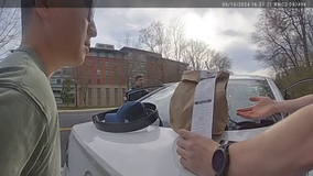 George Mason University police officer completes Door Dash delivery after arresting driver