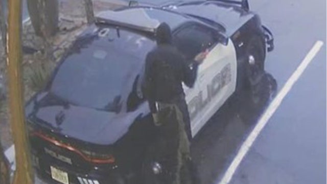 Patrol vehicle damaged in San Marcos; police searching for suspect