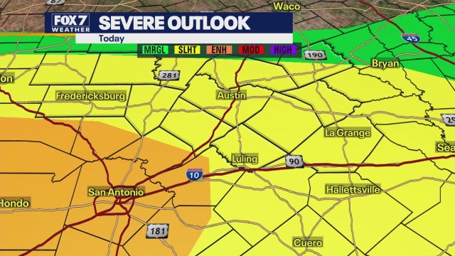 Austin weather: Severe thunderstorm warning in Fayette County