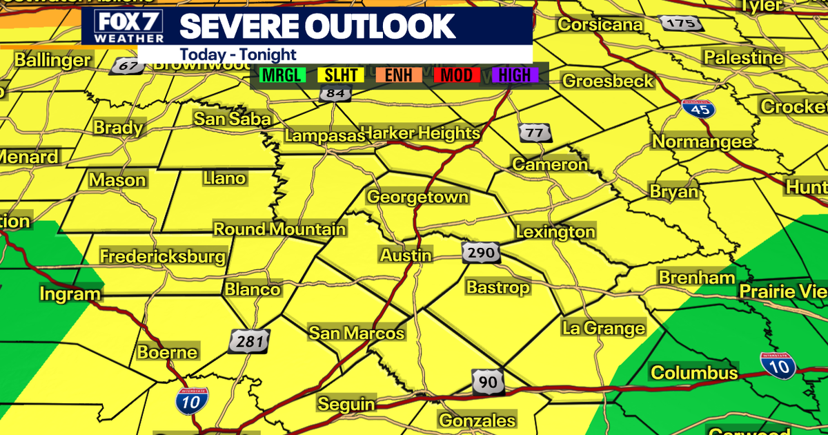 Austin weather: Slight risk of severe weather | FOX 7 Austin