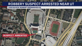Man arrested for robbery near UT Austin