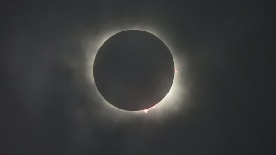 Solar eclipse: Thousands gather at Lake Buchanan for celestial event