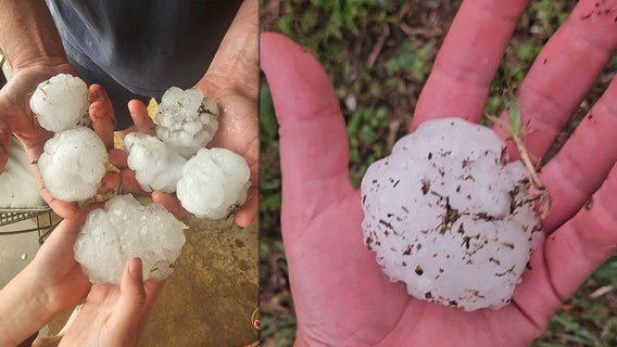 PHOTOS: Severe weather brings hail to Central Texas