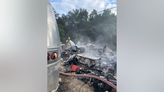 Trash fire in Oak Hill; cause under investigation