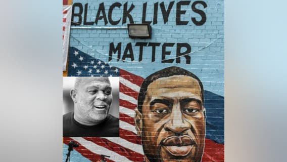 George Floyd's uncle speaking at Harvard University on April 18