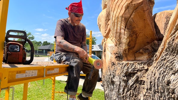 90-year-old man saves dying ash tree in Round Rock with elaborate carvings