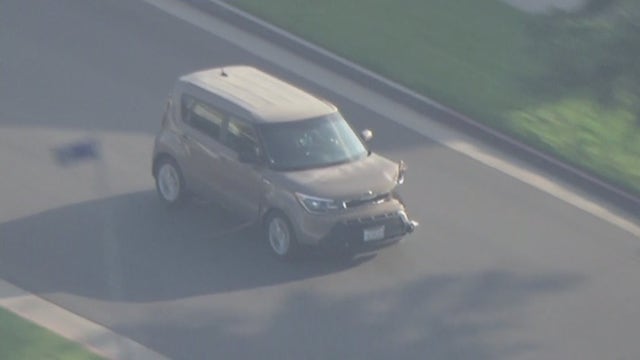 Beat-up hatchback leads police chase that lasted nearly an hour