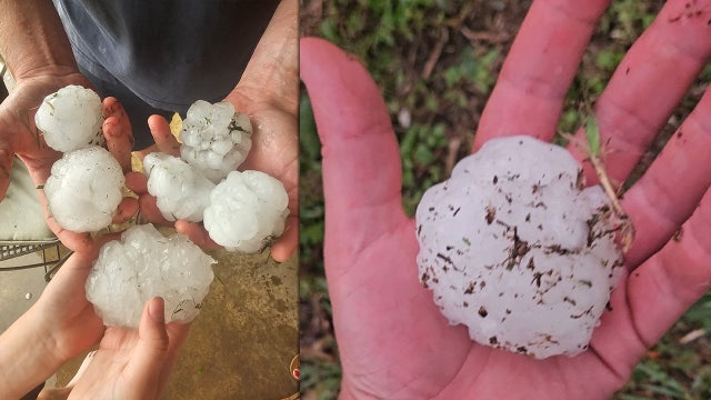 PHOTOS: Severe weather brings hail to Central Texas