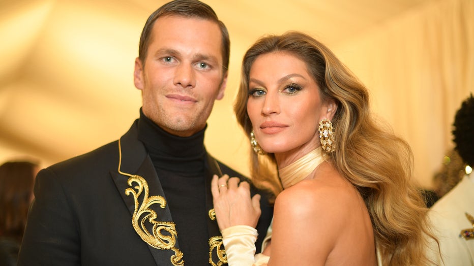 NEW YORK, NY - MAY 07: Tom Brady and Gisele Bundchen attend the Heavenly Bodies: Fashion & The Catholic Imagination Costume Institute Gala at The Metropolitan Museum of Art on May 7, 2018 in New York City. (Photo by Matt Winkelmeyer/MG18/Getty Images for The Met Museum/Vogue)