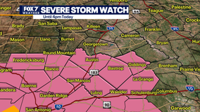 Austin weather: Severe thunderstorm watch issued for Central Texas