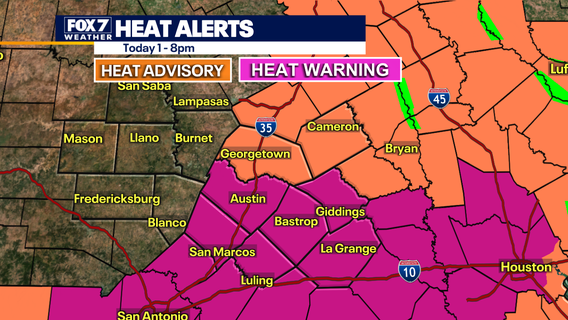 Austin weather: Excessive heat warning through Memorial Day