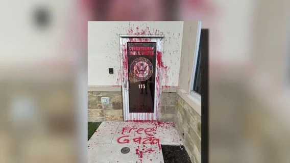 Man arrested for vandalizing Texas Rep. John Carter's office