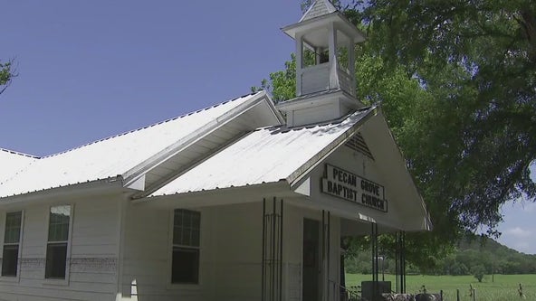Flood cleanup now underway at historic Central Texas church