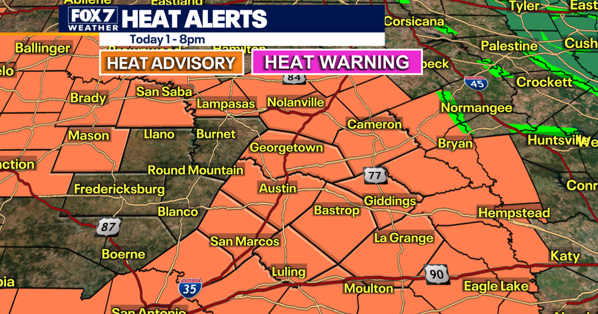 Austin weather: Heat advisory issued due to dangerous heat indices ...