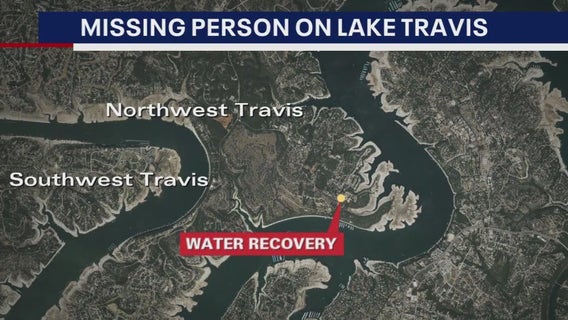 Recovery efforts underway on Lake Travis for person on 'electric underwater scooter': ATCEMS