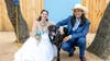 Formerly injured stray dog proudly walks his dad down the aisle in Round Rock wedding