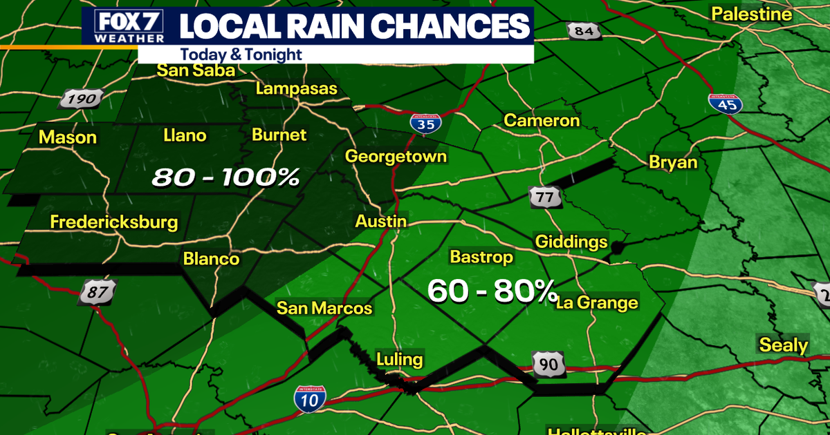 Austin weather: Widespread rain as showers hit Central Texas | FOX 7 Austin