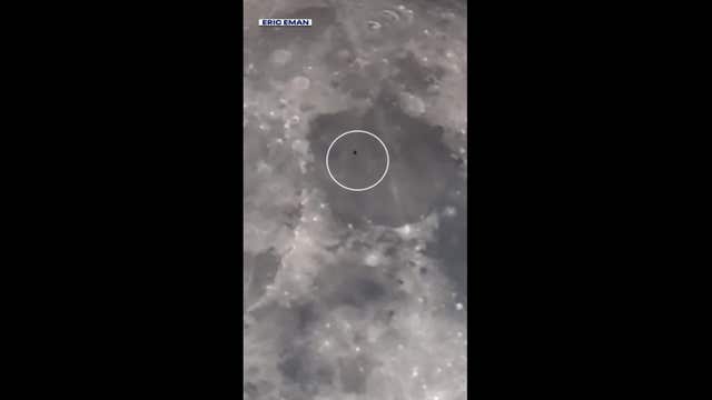 Unidentified object spotted moving across the Moon