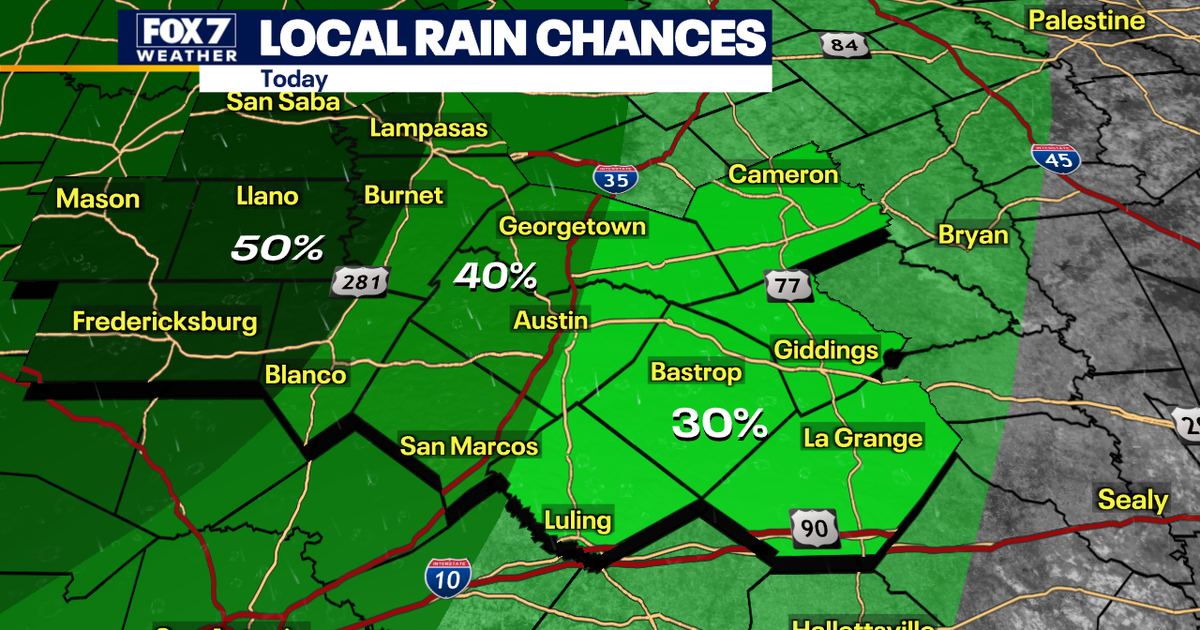 Austin weather: Daily rain chances with cooler than average temps | FOX ...