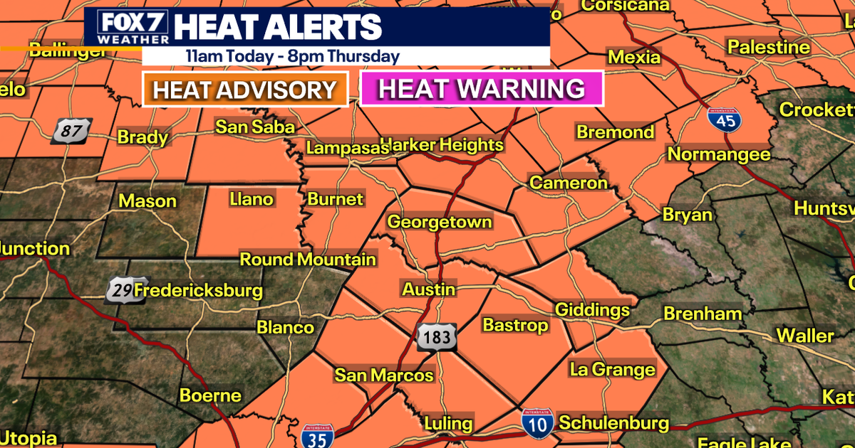 Austin weather: Heat Advisory issued, indices could hit 110 | FOX 7 Austin