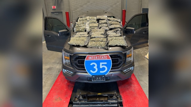 Over 32 lbs of marijuana seized in Wilco traffic stop; Comal County man arrested