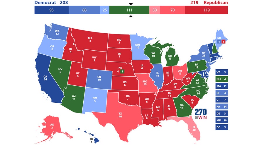 Interactive electoral map 2024