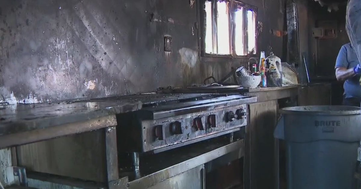 Food truck severely damaged from fire after hit-and-run in Southeast Austin