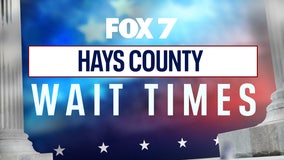 How to check voting wait times in Hays County