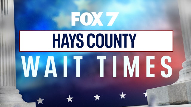 How to check voting wait times in Hays County