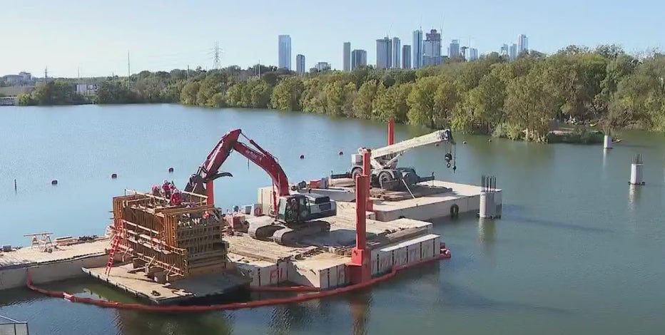 City of Austin makes progress on Wishbone Bridge at Longhorn Dam